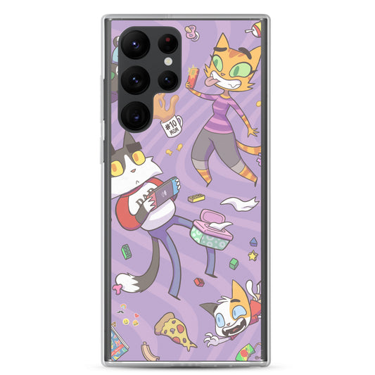 Litterbox Family Vortex Samsung Case by Litterbox Comics
