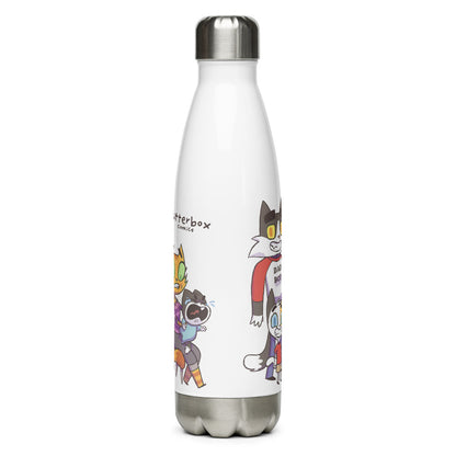 Litterbox Family Photos Water Bottle