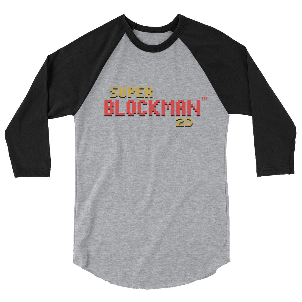 Super Blockman 2D Raglan T-Shirt