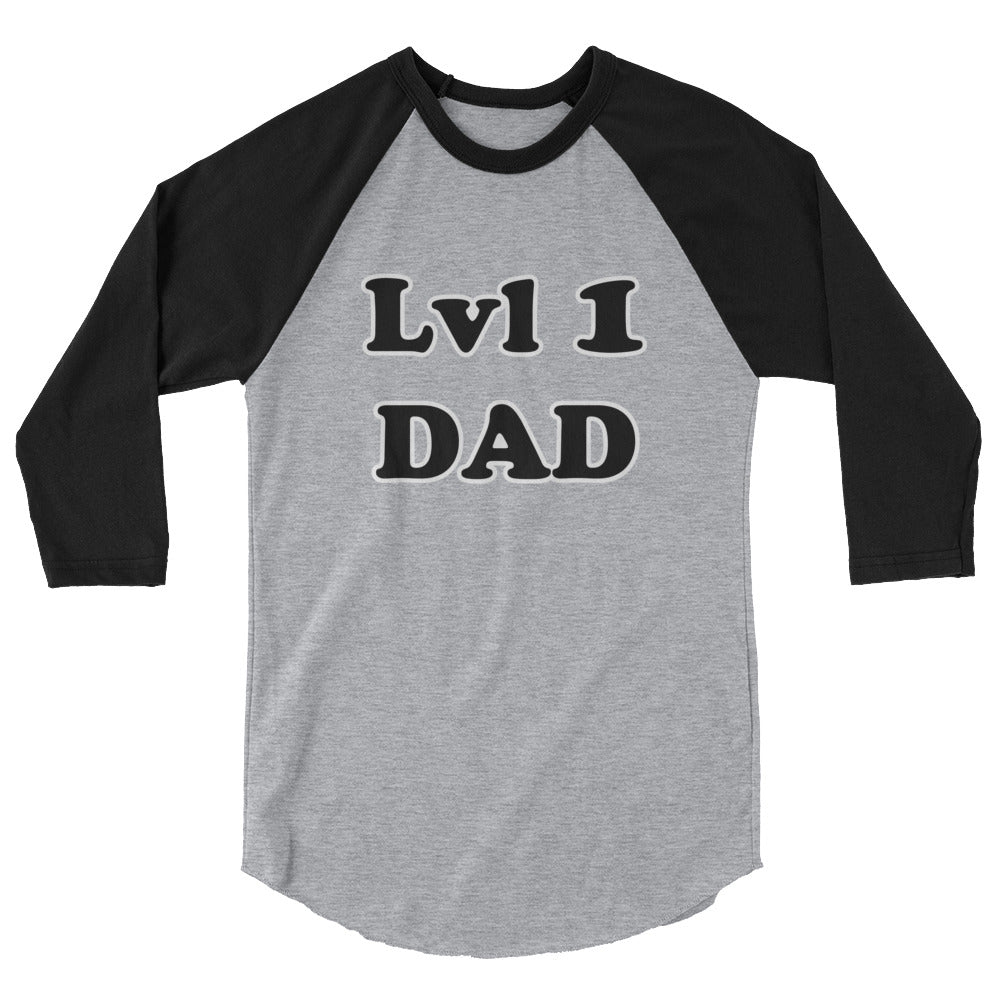 Lvl 1 Dad Raglan T-Shirt