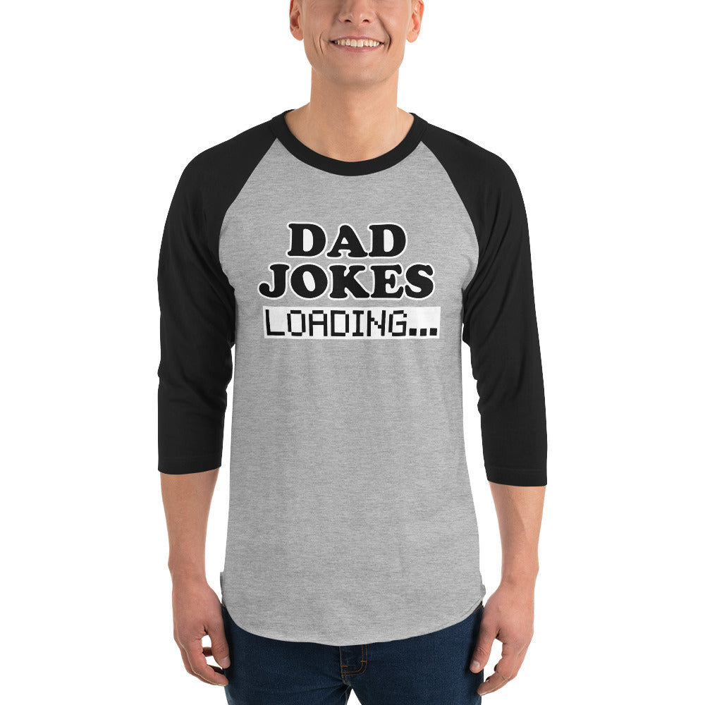 DAD JOKES Loading... Raglan T-Shirt