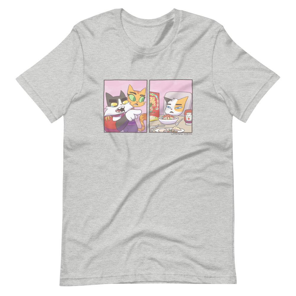 Cat Yelling at Cat Meme Unisex T-Shirt