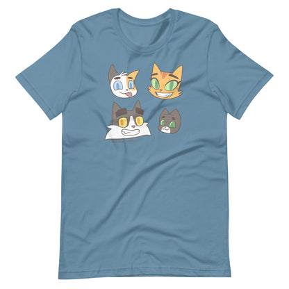 Litterbox Family Heads Unisex T-Shirt