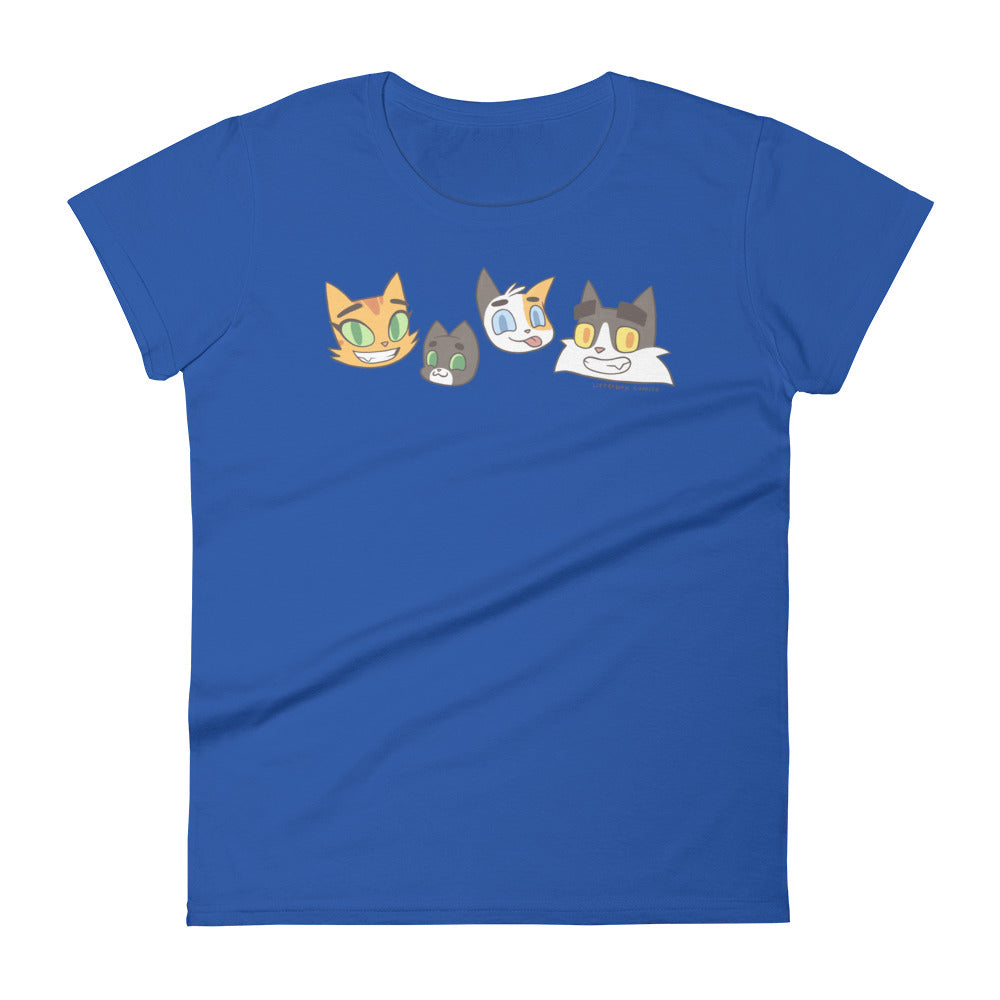 Litterbox Family Heads Women's T-Shirt